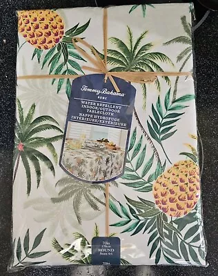 Tommy Bahama Tablecloth   Pineapple /Floral 70  Round- 100% Polyester New Sealed • $16