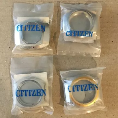 Citizen LOT Men Size Complete Watch Cases With Crystal And Crown NOS • $90