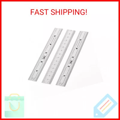 Mr. Pen- Machinist Ruler Ruler 6 Inch 3 Pack Mm Ruler Metric Ruler Millimet • $8.81