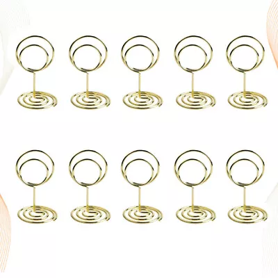  20 Pcs Table Number Holders Metal Sign Wedding Decorations Business Card • £11.45