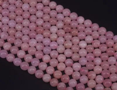 Natural Pink Morganite Gemstone Round Loose Beads 4mm 6mm 8mm 10mm 12mm 15.5  • $9.58