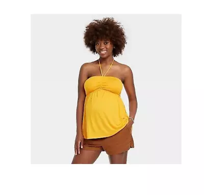 Babydoll Maternity Tank Top - Isabel Maternity By Ingrid & Isabel Orange • $12.60