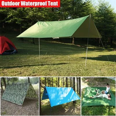 Hammock Awning Waterproof Tarp Tent Shade Ground Mat Ultralight Garden Canopy • $18.62