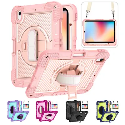 Kids Cover For IPad 10.2 Case 9th / 8th / 7th Gen Rotating Stand/Shoulder Strap • $7.58