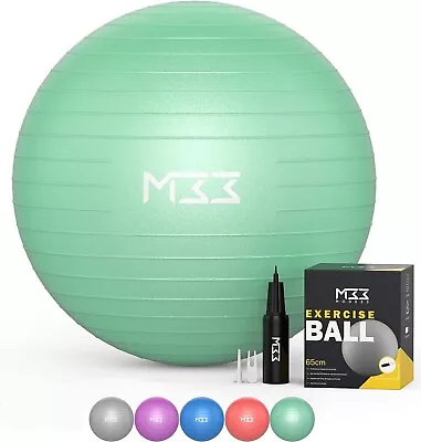 Yoga Ball 65cm Pregnancy Pilates Exercise Gym Birthing Anti Burst Swiss Core • £8.99