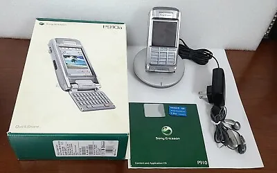 Sony Ericsson P910 Qwerty Mobile Phone - Ambient Silver Camera Bluetooth • $175