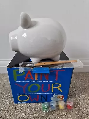 Paint Your Own Piggy Bank Money Box • £1.50