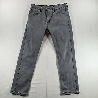Levis 502 Denim Jeans Mens 32x30 Black Regular Taper (measure 32x27) • $21.99