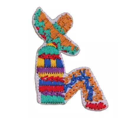 ID 1371B Mexican Guy Sombrero Patch Celebrate Mayo Embroidered Iron On Applique • $6.99