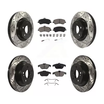 For Mercedes-Benz GLK350 Front Rear Drill Slot Disc Brake Rotors Ceramic Pad Kit • $262.38