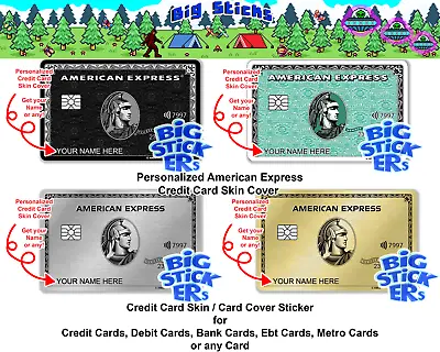 Amex American Express Credit Card Skin Cover Decal SMART Sticker Wrap Skin • $8.76