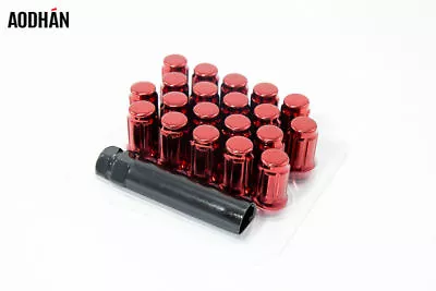 20pcs Aodhan Spl35 12X1.25 Red Close Lug Nuts Fits Motegi Stance Tsw Str Wheels • $34.99