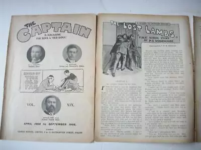 1908 P.G. WODEHOUSE  'The Lost Lambs' Original Magazine Serialisation CXL • £6.99