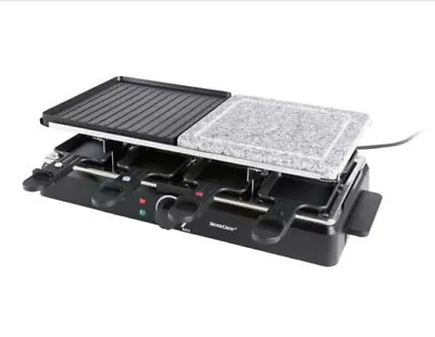 1400w Raclette Grill With Stone Grill And Double Sided Grilling Surf • £54.95