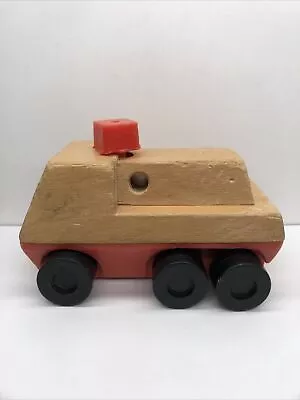 Mattel 1971 Putt Putt Wind Up Truck Wood Plastic Not Working For Parts Or Repair • $10