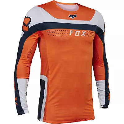 Fox Racing Mens Flo Orange Flexair Efekt Motocross Jersey Offroad MotoX Active • $46.06