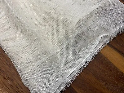 Mull Muslin 100% Cotton Fabric Voile Curtains Gauze Cheesecloth 140cm Wide • £1.20