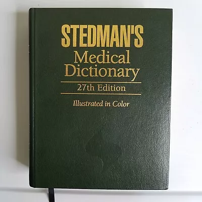 Stedman's Medical Dictionary By Stedman Thomas CG • $9.79