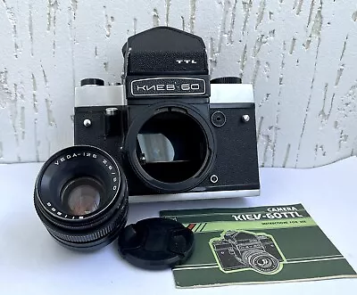 Serviced Kiev-60 Pentacon Six Medium Format 6x6 Camera Vega-12 2.8/90 Lens • $269.99