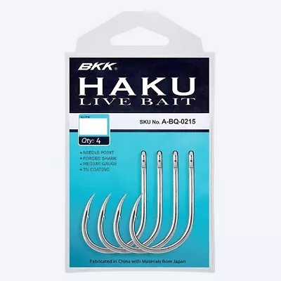 Brand New - BKK Haku Live Bait Fishing Hook - Choose Size • $10.05