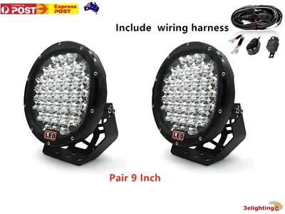 2PCS 9inch LED Driving Lights OSRAM Spot Black Round Offroad Truck SUV Headlight • $97.99