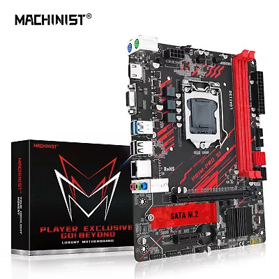 LGA 1150 H81 Motherboard 2*DDR3 HDMI VGA For Intel I3 I5 I7 Xeon E5 V3 V4 M.2 • $55.99