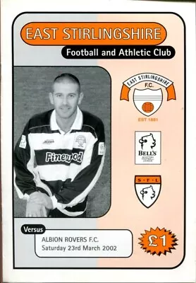 A24 East Stirlingshire V Albion Rovers 23/03/02 Division 3 • £1.75