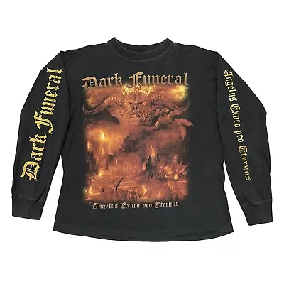 Vintage Dark Funeral Shirt M-L Black Metal Band Tee Marduk Cradle Of Filth • $39.99