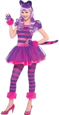 £24.99 • Buy Amscan Cheshire Cat Fancy Dress Girls Costume Age 14-16 Alice In Wonderland