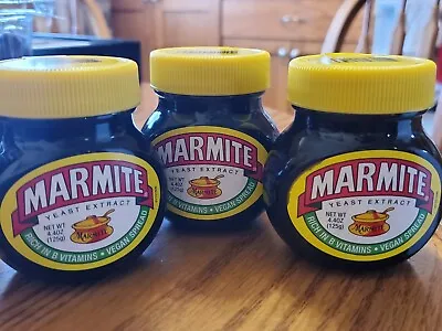 3 Marmite Yeast Extract 4.4 Ounce FAST FREE SHIP.  NEW SEALED.  TRUSTED SELLER  • $29.89