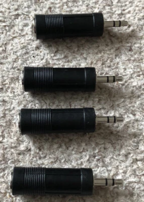 £0.49 • Buy 1/4” To 1/8” Audio Jacks X 4