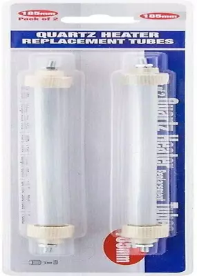 £14.77 • Buy 2 X 2pc Halogen Heater Replacement Tubes 215mm Fire Bar Bulb Lamp 400w Home New