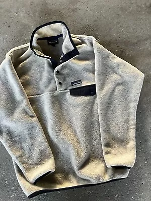 Patagonia Mens Synchilla Snap T Fleece Pullover Oatmeal Size Small 25450FA16 • $30