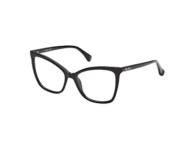 Max Mara MM5060 001 Black Plastic Cat Eye Optical Eyeglasses Frame 54-16-140 RX • $167.60