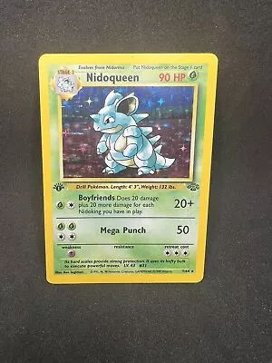 1st Edition Holo Nidoqueen 7/64 - Jungle WoTC Pokemon - NM / LP - PSA Gradable • $34.99