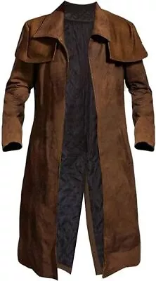 New Vegas A7 Fall-out NCR Veteran Ranger Armor Brown Suede Leather Duster Coat • $168.80