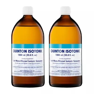 Quicksilver Scientific Laboratories Quinton Isotonic Liter 1 Liter 2 PACK • $176.46