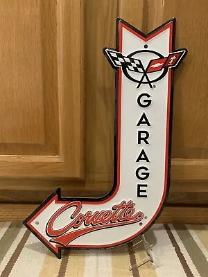 Chevrolet Corvette Garage Sign Arrow Parts Sting Ray Split Window Vintage Style • $30