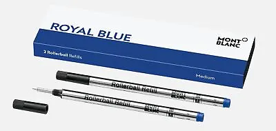 Montblanc Royal Blue Medium Rollerball Refills MB128233 • $25.50