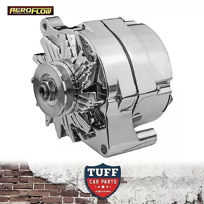 $189.95 • Buy Ford Windsor 289 302 351 V8 Aeroflow Chrome Alternator 100 Amp Internal Reg New