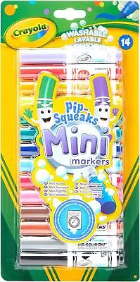 Crayola Set 14 Washable Pipsqueak Mini Marker Pens Rainbow • £6.99