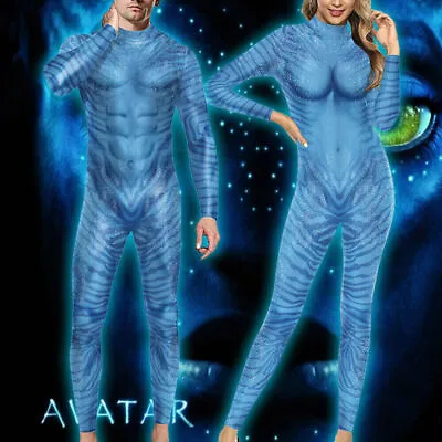 Avatar Character Cosplay Bodysuit Men Women Party Jumpsuit Fancy Dress Costumes • £12.53