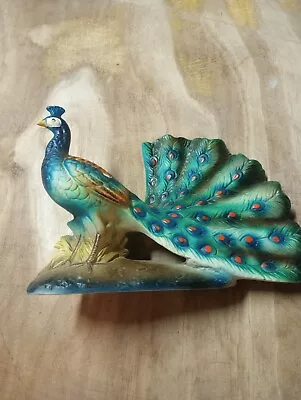 Vintage Ceramic Peacock Figurine • $15