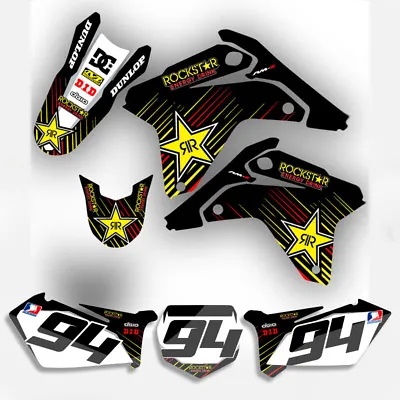 $115.16 • Buy Jr80 Graphics Kit Jr 80 Suzuki Graphic Kits Motocross Dirt Decals Rockstar