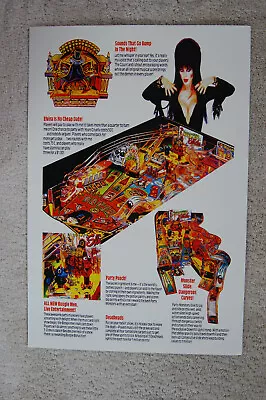 Elvira Pinball Promotional Poster  • $10.19