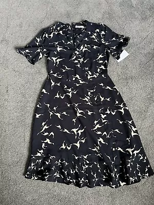 Brand New Oasis Bird Patterned Tea Dress Uk Size 10 • £9