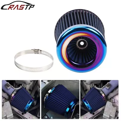 3  76mm Universal Car Air Filter High Flow Cold Air Intake Dry Cone Replacement • $18.55