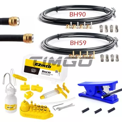 MTB Road Bike Hydraulic Disc Brake Bleed Hose Set BH59/BH90 Connector Bleed Tool • $17.09