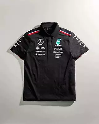 2023 Mercedes AMG Petronas Racing F1 Polo T-Shirt Formula One Black | S-5XL • £29.99