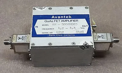 Avantek GaAs FET Amplifier AM-5002M903 W/ 2 AerCom 60583 Isolators RF Microwave • $45